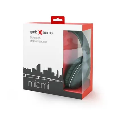 Zdjęcie produktu dla Gembird Miami BHP-MIA Stirnband/On-Ear, Bluetooth, Schwarz,
