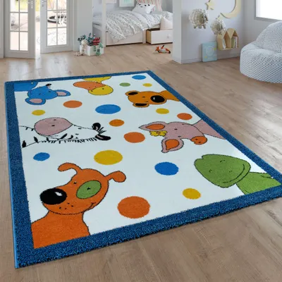 Produktbild von Paco Home Kinder-Teppich Die Lieben Sieben Kurzflor-Teppich Für Kinderzimmer 120x170 cm