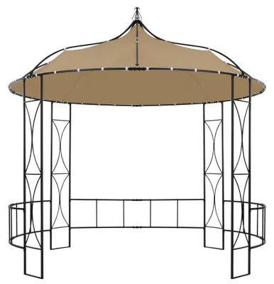 Produktbild von vidaXL Pavillon 300x290 cm Taupe Rund