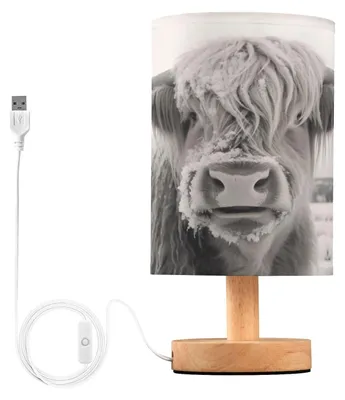 Nachtkästchenlampe mit Touch-Steuerung, LED, 13x24,7 cm, Leinen