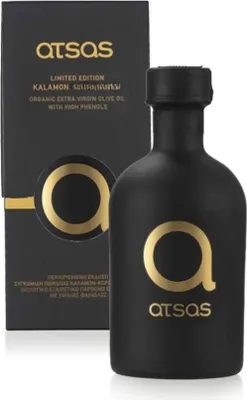 Zdjęcie produktu dla Atsas oliwa extra virgin Gold Blend limited edition 250ml(NMR: Suma 2330 mg/kg , Index D1 2149 mg/kg)