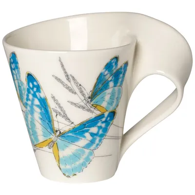 Zdjęcie produktu dla Villeroy & Boch NewWave, Pojedyńczy, 0,3 l, Niebieski, Biały, Żółty, Porcelana, Kawa, NewWave