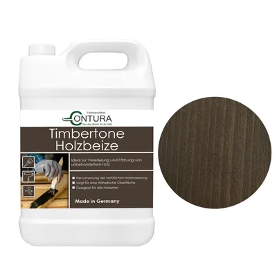 Produktbild von Contura Holzbeize 5Liter Holzfarbe Tischler Positiv Beize Holz Farbe Wasserbeize Parkett - Platin
