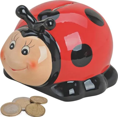 Immagine prodotto di Salvadanaio Coccinella 14 cm