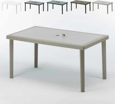 Produktbild von 150x90 Grand Soleil Boheme 12 Poly Rattan rechteckige Tische
