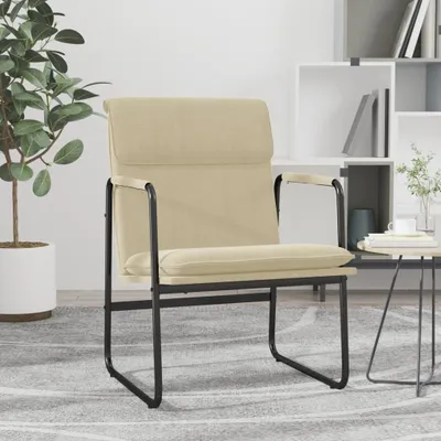 Produktbild von The Living Store Loungesessel Creme 55x64x80 cm Stoff