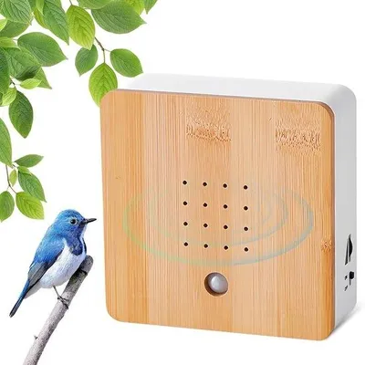 Image de Nichoir en bois avec sons de la nature pour le balcon et le jardin