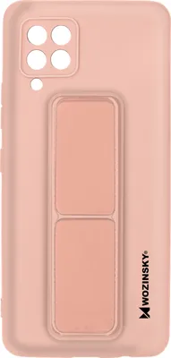 Produktbild von Wozinsky Kickstand Case Silikonhülle mit Ständer Samsung Galaxy A42 5G rosa
