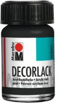 Immagine prodotto di Marabu 1130 39 073 Decorlack Acryl Acryl Schwarz 073 15 ml