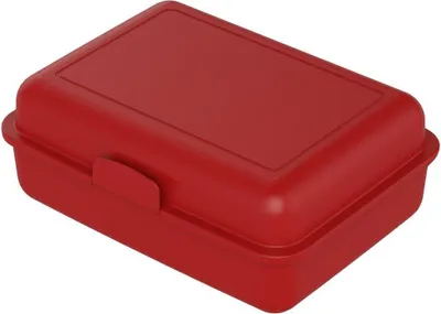 Immagine prodotto di Scatola per il pranzo" - scatola per il pranzo dei bambini con divisorio e chiusura a scatto - senza BPA e  Germany - scatola per il pranzo a scuola e al lavoro - rosso standard