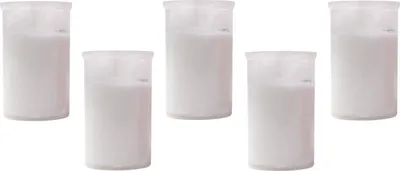 Image de 5x bougies funéraires blanches brûleur de jour lumière funéraire bougie de deuil lampe funéraire ornements funéraires
