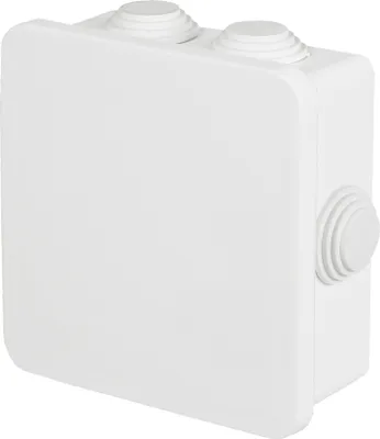 Produktbild von Abzweigkasten 85x85x40 grau Verteilerkasten Verteilerdose IP40 Aufputz Feuchtraum