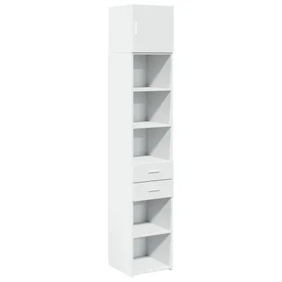 Produktbild von Best Möbel Hochschrank Schmal Weiß 40x42,5x225 cm Holzwerkstoff - Kommoden A3281273