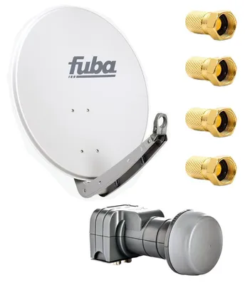 Produktbild von Fuba DAA 650 G Satellitenantenne 65 cm Aluminium Grau DEK 217 Twin F-Stecker