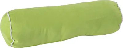 Produktbild von Nackenrolle grün mit weißer Paspel 15x55 cm Nackenstütze Kissen Kopfkissen Rolle