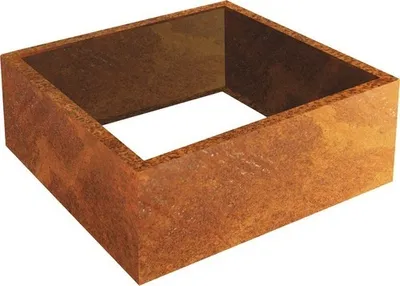Produktbild von Pflanzrahmen Hochbeet Carlotta 80 x 80 x 25 cm Cortenstahl braun