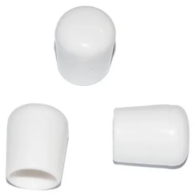 Produktbild von 100 x Kappe für Rundrohr D=16 mm L=20 mm weiss PVC