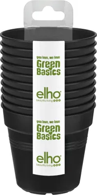 Produktbild von elho green basics Anzuchttopf Starter Set (set of 10) - lebhaft schwarz