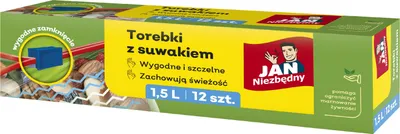 Produktbild von JAN NIEZBĘDNY Reißverschlusstaschen 1,5 l - 12 Stück