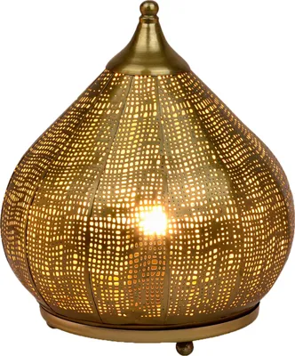 Zdjęcie produktu dla Orientalna dekoracyjna lampa stołowa lampka nocna lampka Jamiel złota