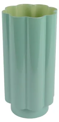 Productafbeelding van Glazen vaas voor bloemen, 15x30 cm, groene decoratieve vaas