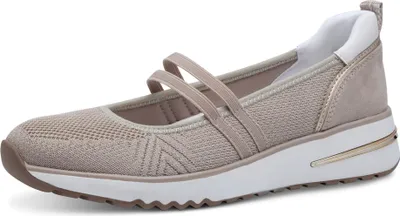 Produktbild von MARCO TOZZI Damen Sneaker Riemchenballerina sportlich lose Einlagen 2-22181-44, Größe:37 EU, Farbe:Beige