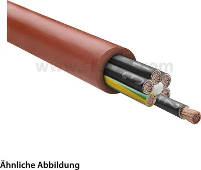 Immagine prodotto di Cavo HELU SiHF 6G0,75 mm² Cavo in silicone AD 9,2 mm Tensione nominale Uo/U 300 V/500 V - 1 metro