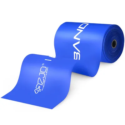 Produktbild von 4FIZJO FLAT BAND 30 m, Rehabilitationsband, Verschiedene Widerstände, Latex, für Training und Therapie, blau
