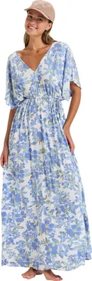Produktbild von Roxy Damen Maxikleid SUNBURST MAXI CREPE, Größe:S, Farben:egret artsy floral