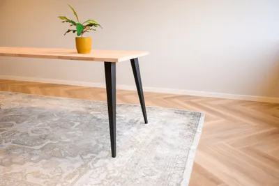 Obrázok produktu pre Stolová noha moderná čierna oceľ 720 mm - na kus
