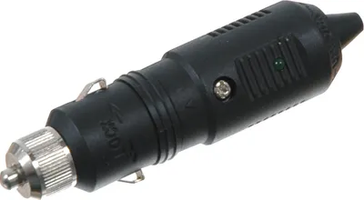 Produktbild von Stecker mit LED-Leuchte, schwarz