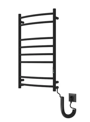 Zdjęcie produktu dla ELNA Ladder 8 Grzejnik łazienkowy elektryczny 130W 81x48 cm czarny
