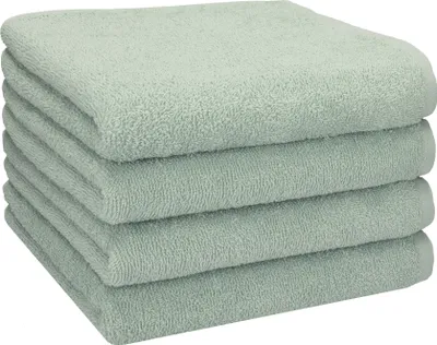 Produktbild von Betz BERLIN 4er Pack Handtücher Set Handtuch Größe 50x100 cm 100% Baumwolle Farbe - jade - BERLIN