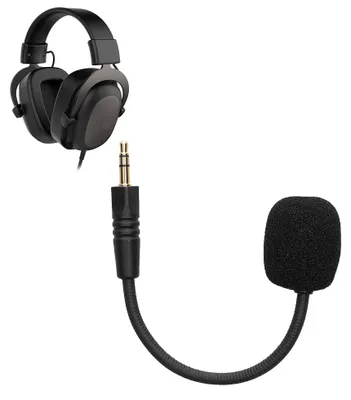 Produktbild von kwmobile Ersatz Kopfhörer Mikrofon kompatibel mit Havit H2002D Headset - Gaming Headphones Mikrofon mit 3,5 mm Klinkenstecker - Schwarz
