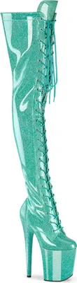 Produktbild von FLAMINGO-3020GP Damen Boots von Pleaser, Blau Lack , EU 35, US 5