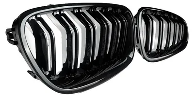 Immagine prodotto di Paraurti anteriore per auto, griglia da corsa, nero lucido, facile installazione, finitura nera lucida