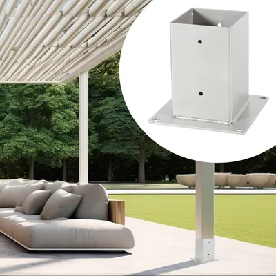 Produktbild von Aufschraubhülse 4x Pfostenträger Aufschraubhülse für Vierkantholzpfosten 90x90mm