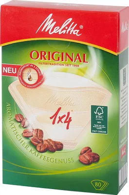Immagine prodotto di Melitta Filtertüten 1x4 Pack 80 Stück 18 Stück Verkaufseinheit 157288 4006508206810