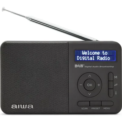 Obrázek produktu pro Aiwa RD-40DAB/BK, Cestovní, Digitální, DAB+, FM, 2 W, 5,08 cm, LCD