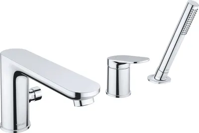 Zdjęcie produktu dla 3-otworowa bateria wannowa Duravit Wave, występ 200 mm, WA5260000010