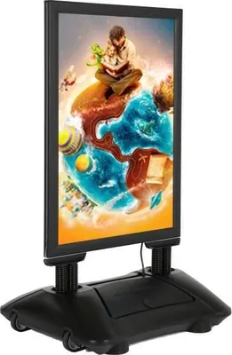 Produktbild von Kundenstopper WindPro LED Economy A1 schwarz