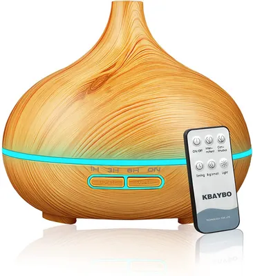 Produktbild von Diffuser, Aroma Diffuser, 550ml, Aroma Ultraschall-Vernebler(braun)