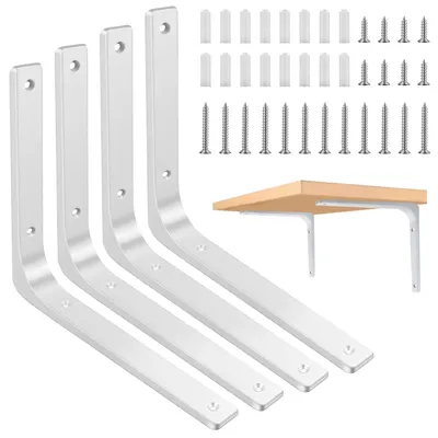 Produktbild von Set aus 4 Metallwinkelstützen für Regale