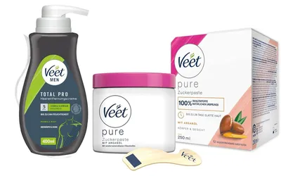 Produktbild von Veet for Men Mix 2er: 400ml & sugaring