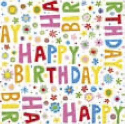 Image de 20 Lunch-Servietten Joyeux anniversaire