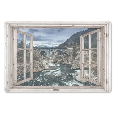 Produktbild von MuchoWow® Mauspad Mousepad Aussicht - Brücke - Wasser 27x18 cm - Mousepads - Maus Mat - Pad - Mausunterlage - Büroartikel - Desk Matten