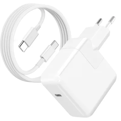 Zdjęcie produktu dla Moxie, zasilacz USB-C 30 W do szybkiego ładowania MacBooka, kabel 1,7 m, biały
