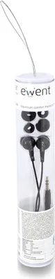 Obrázek produktu pro Ewent EW3584, Kabel, 20 - 20000 Hz, Hudba, Sluchátka, Černá