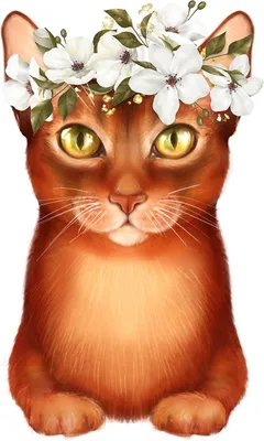 Produktbild von 20 Servietten Lady Cat - Katze mit Blumenschmuck 33x33cm