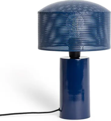 Produktbild von LED Tischlampe aus Metall Kondavil Blau